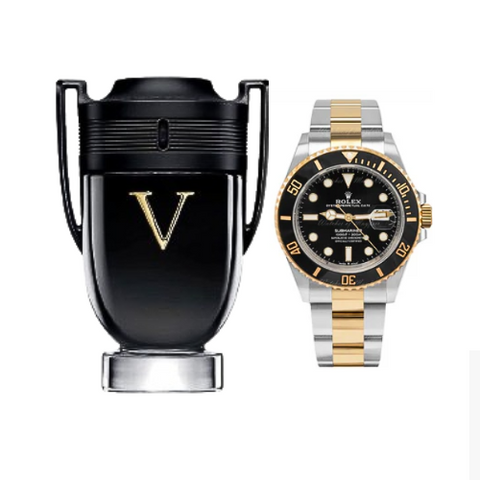 KIT PREMIUM: INVICTUS VICTORY + RELOJ ROLEX SUBMARINER - ELEGANCIA Y PODER